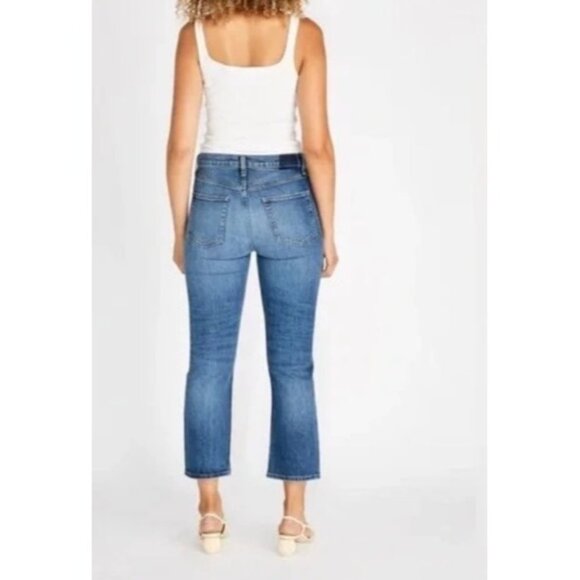 Etica Josie High Rise Cropped Jeans Size 32 Canyon NWT $126 Button Fly - Picture 12 of 13